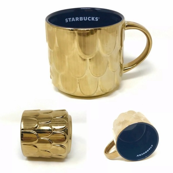 Starbucks 2019 Holiday Ed. Gold Mermaid Scales Mug - Picture 7 of 7